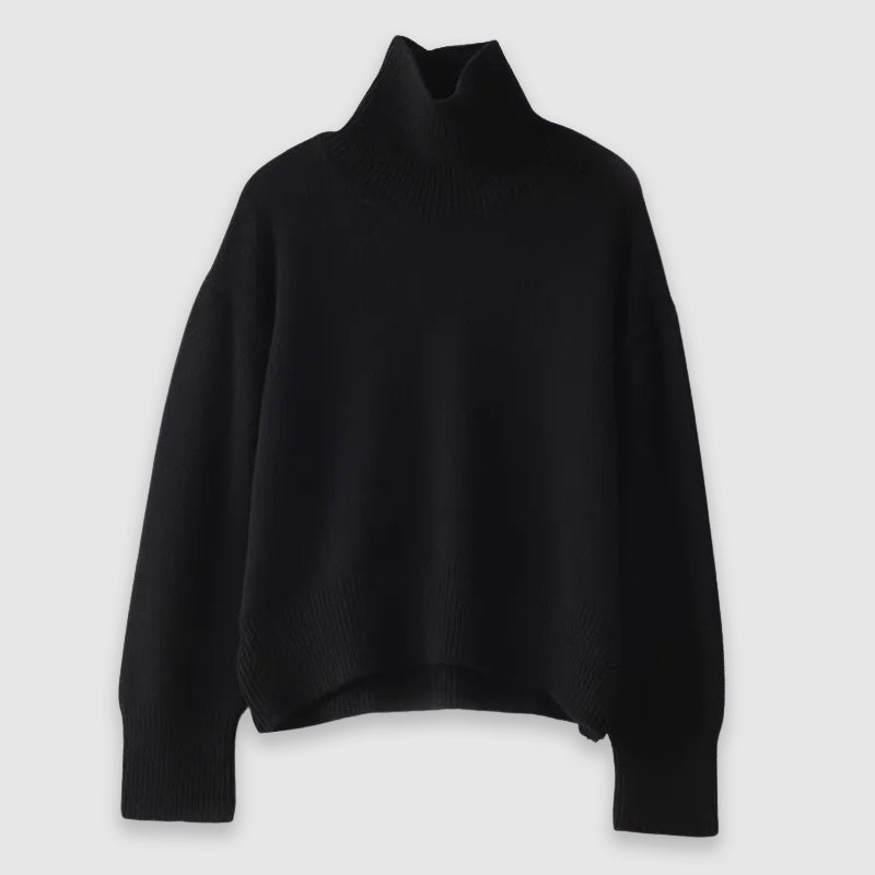 Laurice Pull Femme Col Roulé – Pull Doux en Maille Chaude pour Automne & Hiver