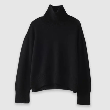 Laurice Pull Femme Col Roulé – Pull Doux en Maille Chaude pour Automne & Hiver