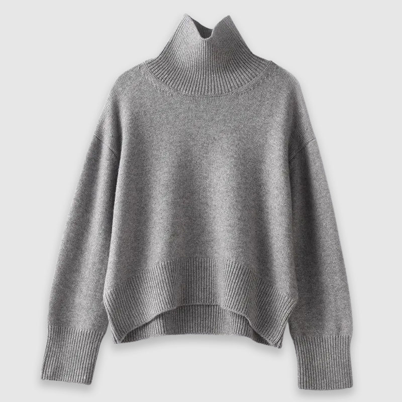 Laurice Pull Femme Col Roulé – Pull Doux en Maille Chaude pour Automne & Hiver