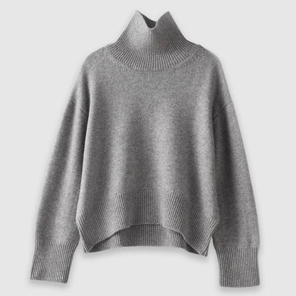Laurice Pull Femme Col Roulé – Pull Doux en Maille Chaude pour Automne & Hiver