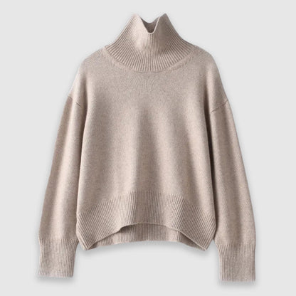 Laurice Pull Femme Col Roulé – Pull Doux en Maille Chaude pour Automne & Hiver