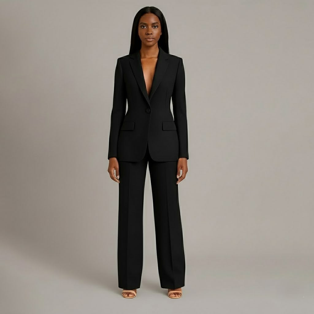 Formeller Blazer-Hosenanzug für Damen