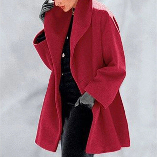 Classic Winter Coat With A-Line Cut - Gail