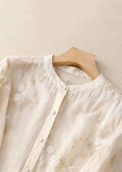 Mirelle Floral Embroidered Lightweight Blouse