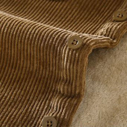 Giacca in pile - Classica - A coste - Ideale per l'inverno