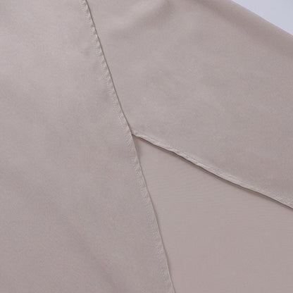 Lange Chiffon & Satijnen Jurk met Pailletten en Elegante V-Hals