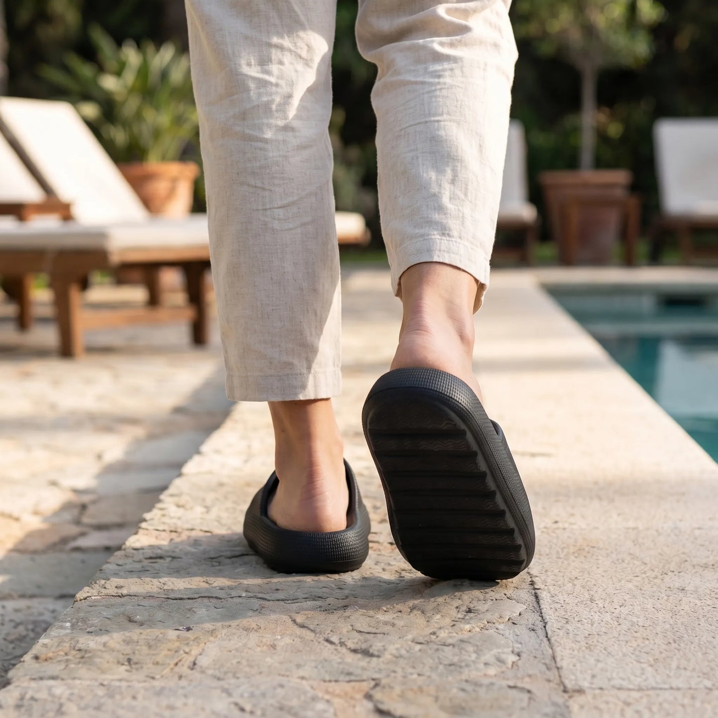 Cloudstep - Thick-Soled Slip-On Slide Sandal  Casual Warm-Weather Wear
