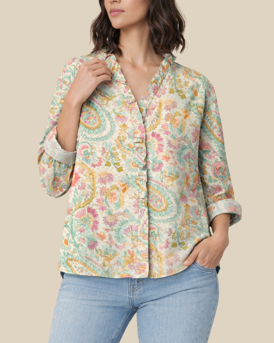 Caitlin | Artistic Ruffle Blouse