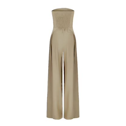 Ceria - Elegant Strapless Jumpsuit