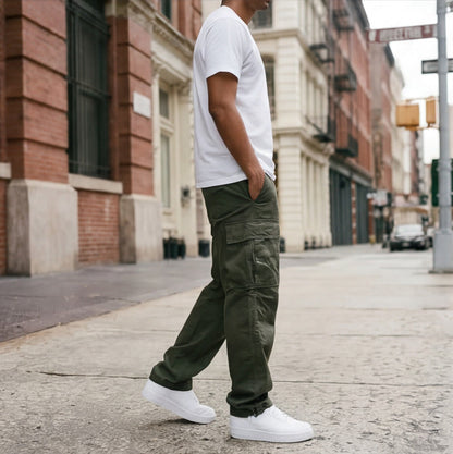 Comfortable Black Cargo Pants for Men