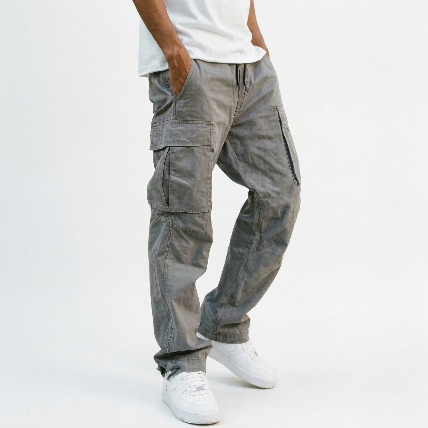 Comfortable Black Cargo Pants for Men