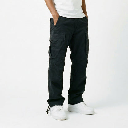 Comfortable Black Cargo Pants for Men