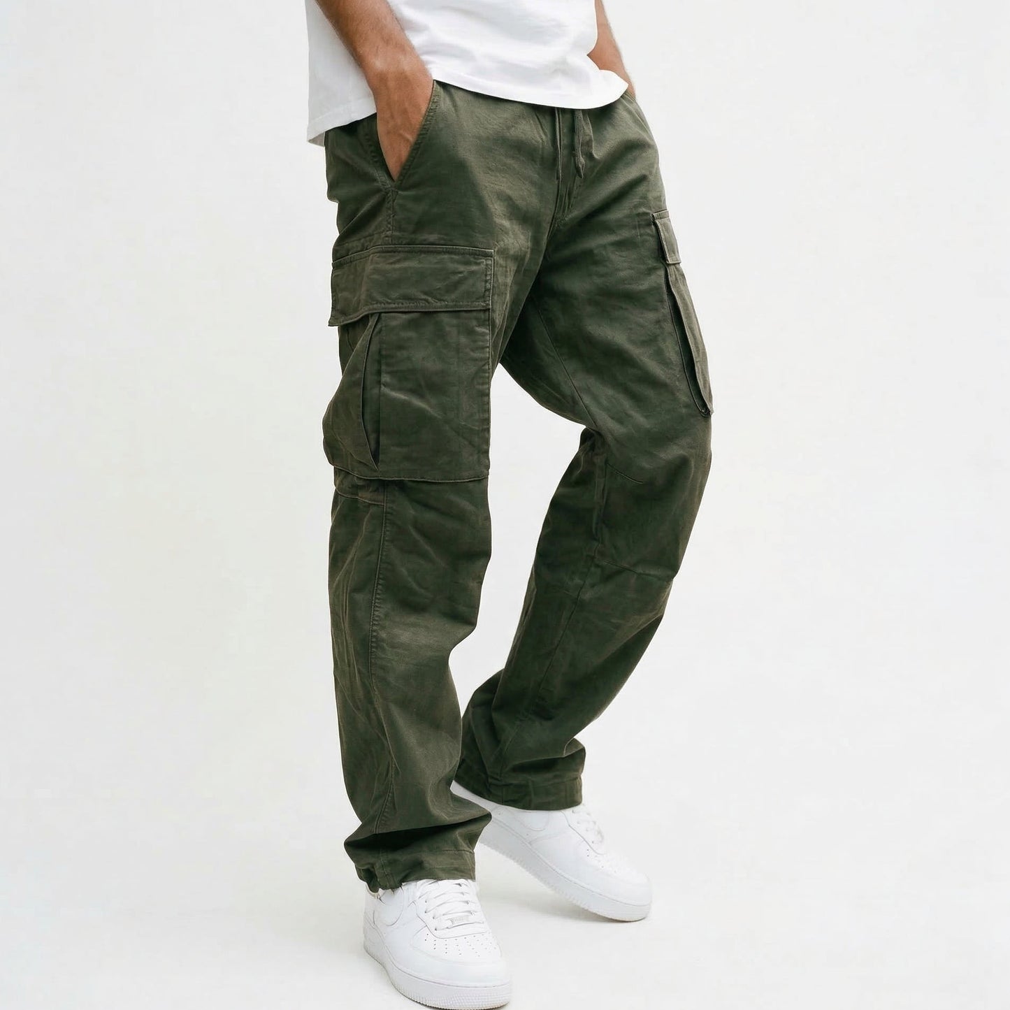 Comfortable Black Cargo Pants for Men