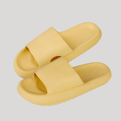 PuffWalk | Traagschuim teenslippers - Zachte en ondersteunende sandalen van marshmallow