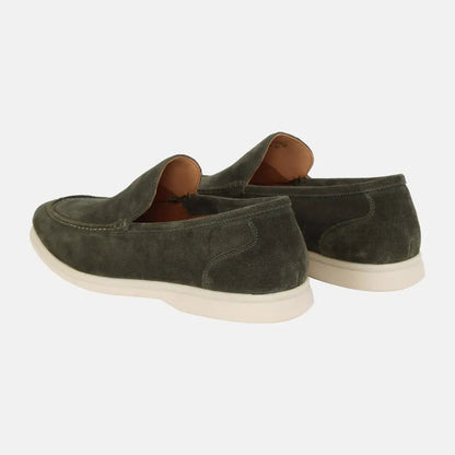 Contrast Sole Slip-On Loafers for Men Azzoria