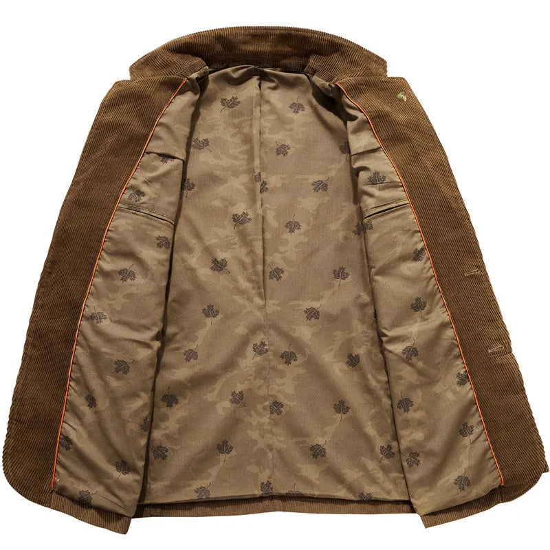 Corduroy blazer voor heren, klassieke stijl 3