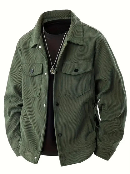Corduroy jas heren | Ribstof jas met warme en casual look