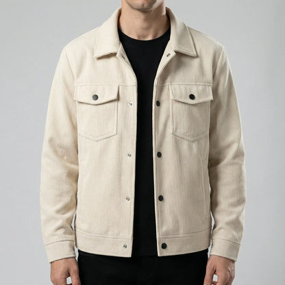 Corduroy jas heren | Ribstof jas met warme en casual look