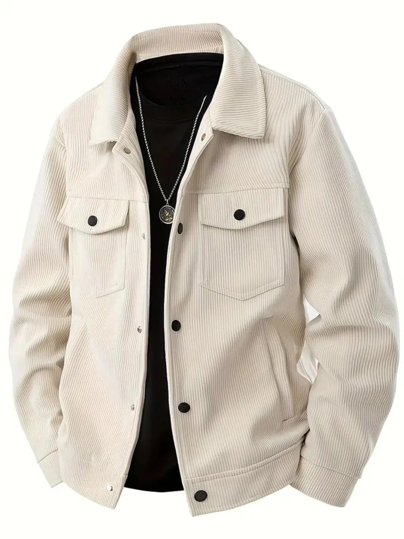 Corduroy jas heren | Ribstof jas met warme en casual look