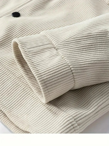 Corduroy jas heren | Ribstof jas met warme en casual look