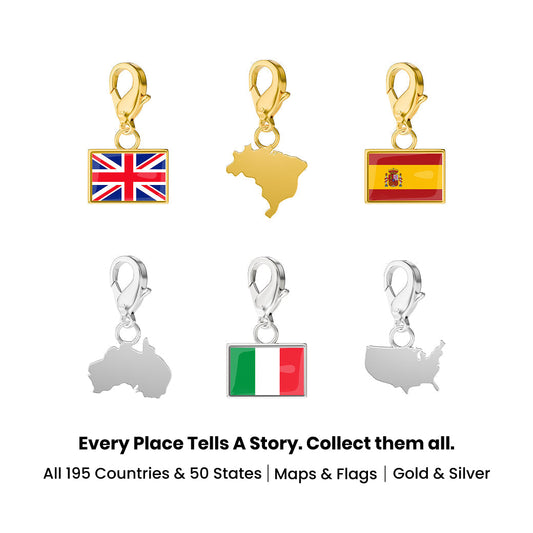 Flag & Map Charms Set - HYVE