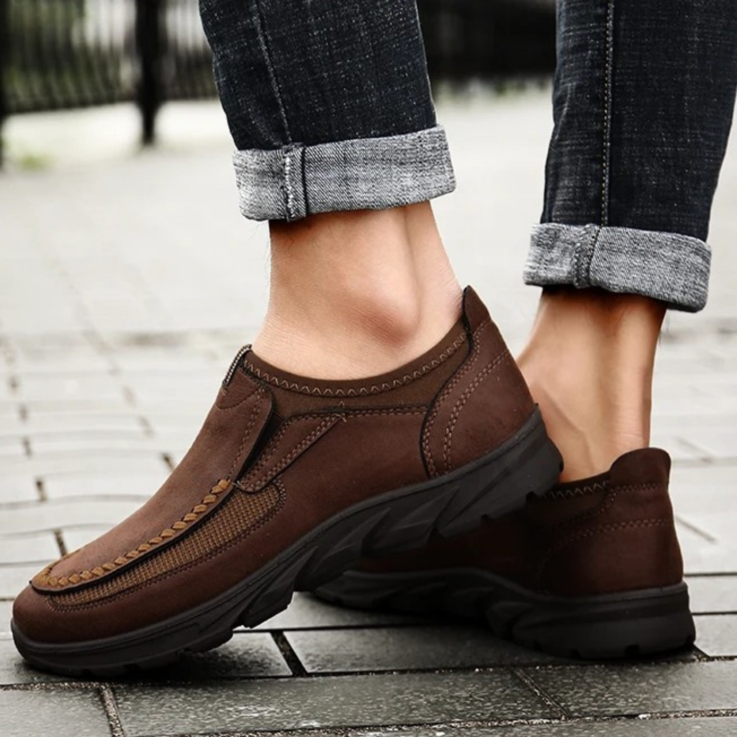 Tom Hollinger | Bequeme Slipper mit handgenähtem Design