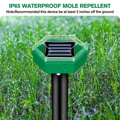 4-Pack Ultrasonic Repellers for Moles