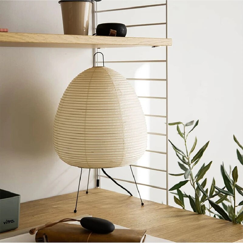 Reispapier Tischlampe, Japanische Papierlampe