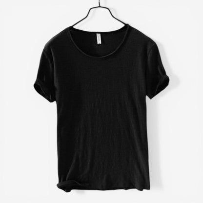 Arnaud – Chemise à manches courtes et col rond à coupe ample