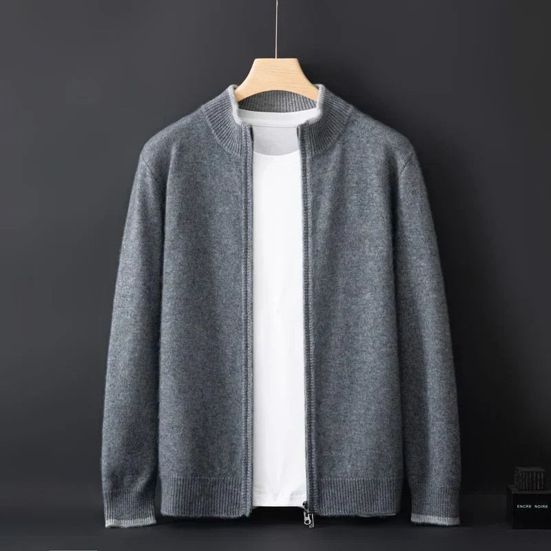 Men's cashmere zip jacket Warm and elegant - Perfect for autumn