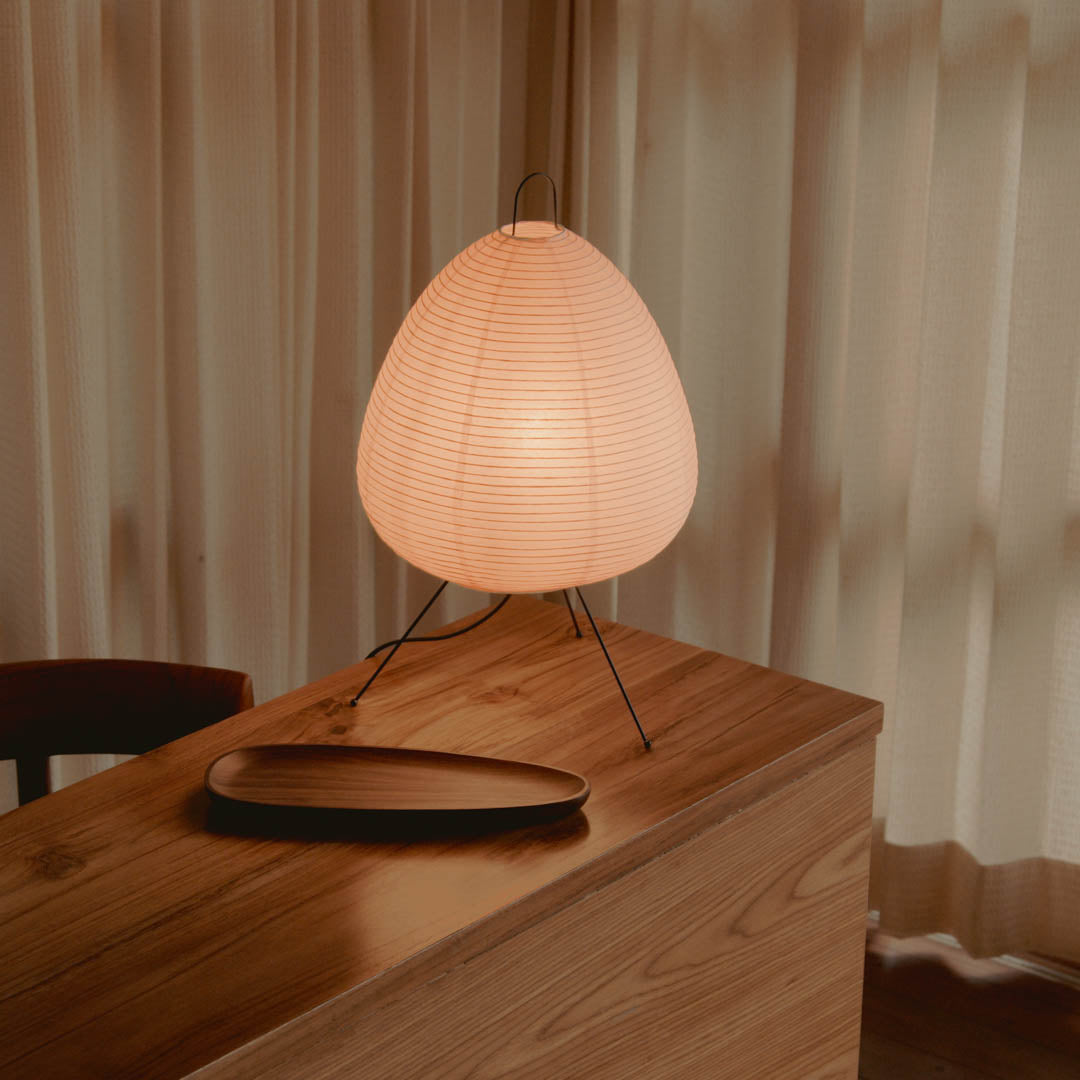 Luz Serene — Candeeiro Orgânico em Papel de Arroz