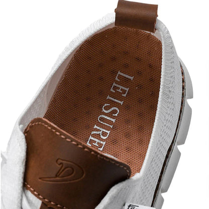 Men's Knit Mesh Lace Up Breathable Lightweight Walking Shoes