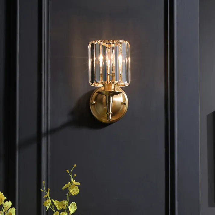 GlowVintage – Luksusowa Kryształowa Lampa Ścienna