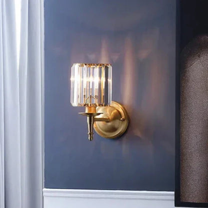 GlowVintage – Luksusowa Kryształowa Lampa Ścienna