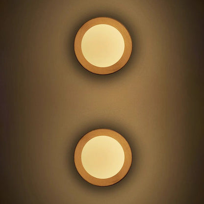 Natuurlijk Hout Wit Eenvoudige Wandlamp