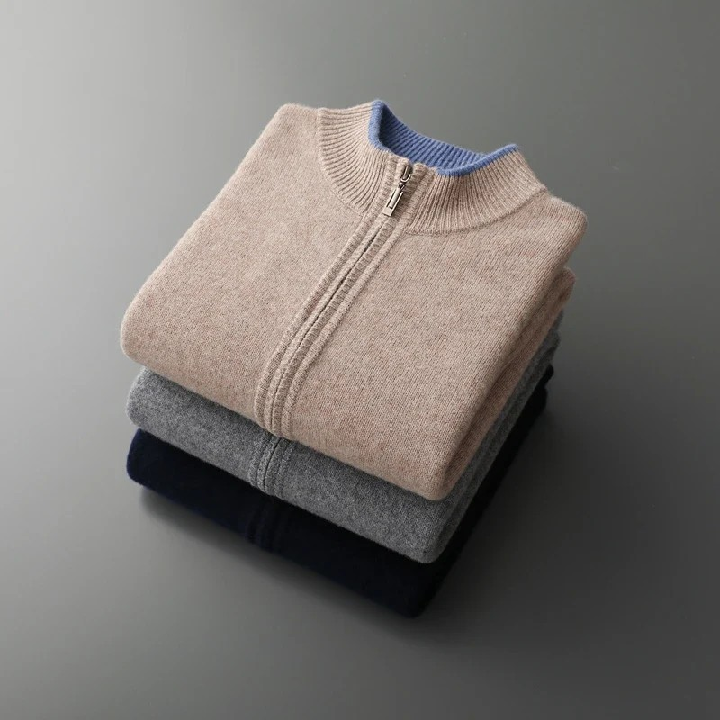 Cardigan classique en laine pour hommes