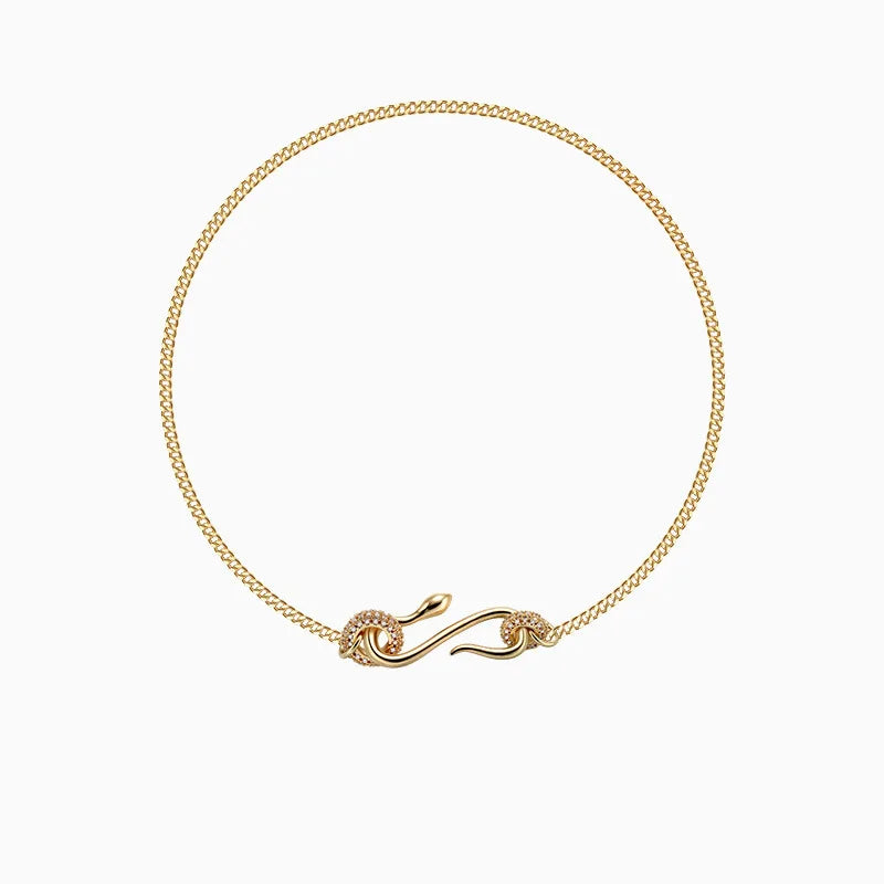 Dame halskæde | Elegant halskæde med zircon lukning
