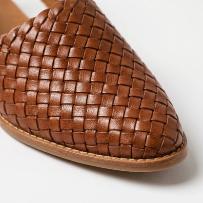 Dame slingbacks | Flettede slip-ons med åben hæl
