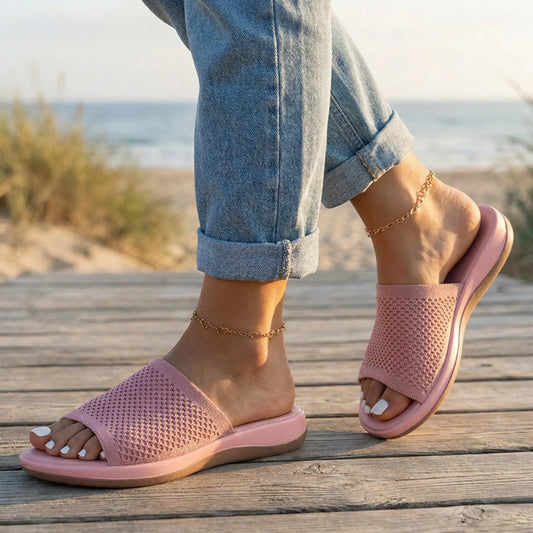 Dame slippers | Ortopædiske slippers med komfortabel fodseng