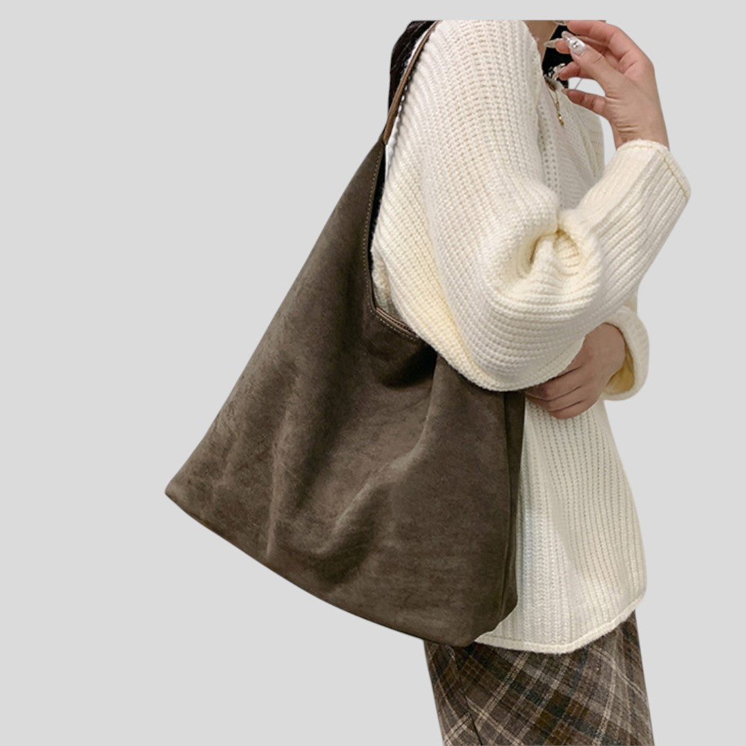 Damen Handtasche mit Tragehenkel - Elegante Handtasche - Breiter Schulterriemen