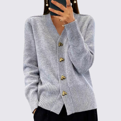 Cardigan femme avec boutonnage – Cardigan en maille – Col en V