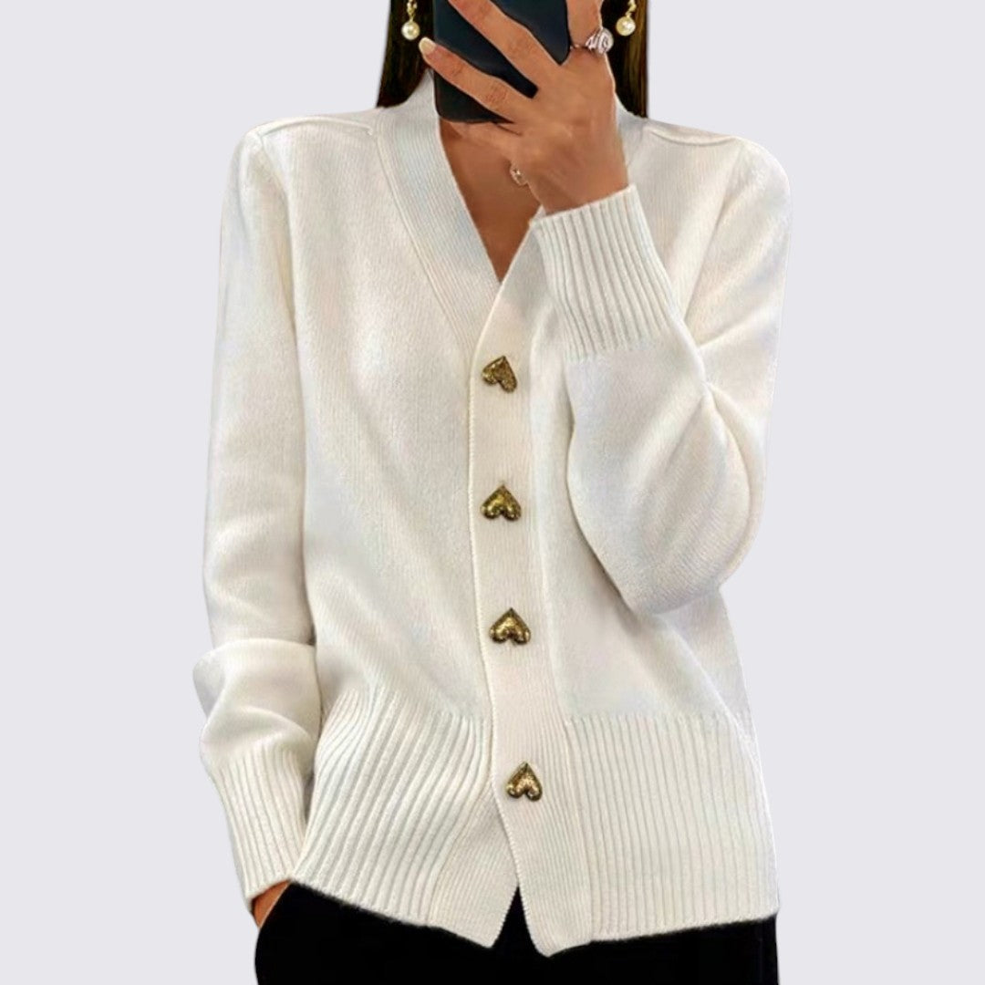 Cardigan femme avec boutonnage – Cardigan en maille – Col en V