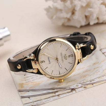 Damen Armbanduhr im Vintage-Stil mit Veganem Lederarmband 6