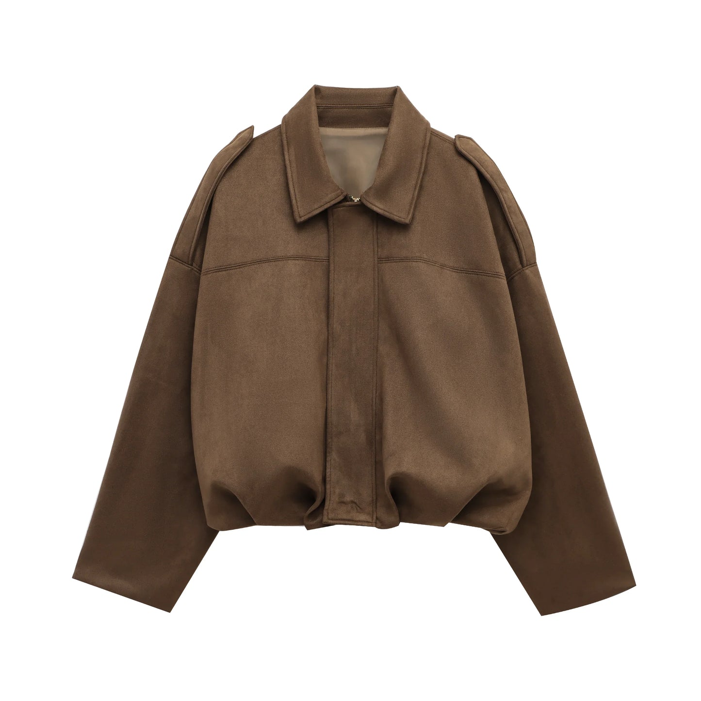 Bomber | jacket made of suede look fabric