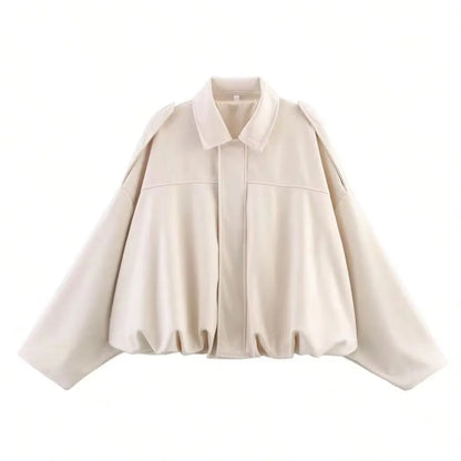 Bomber | jacket made of suede look fabric
