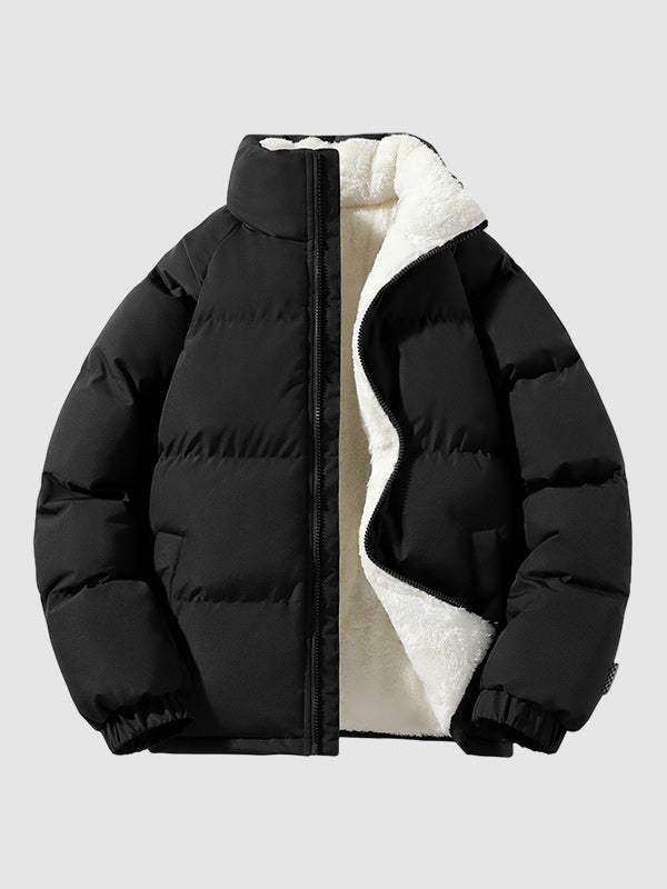 Pufferjacke Herren Fleece-gefütterte und Wattiert