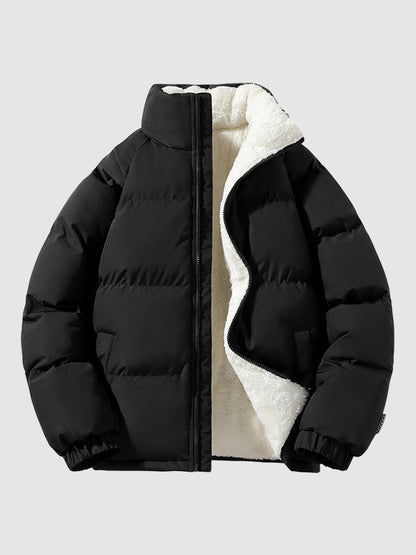 Pufferjacke Herren Fleece-gefütterte und Wattiert