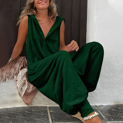 Dames Jumpsuit met Knopen | Casual Comfort & Flatterende Pasvorm