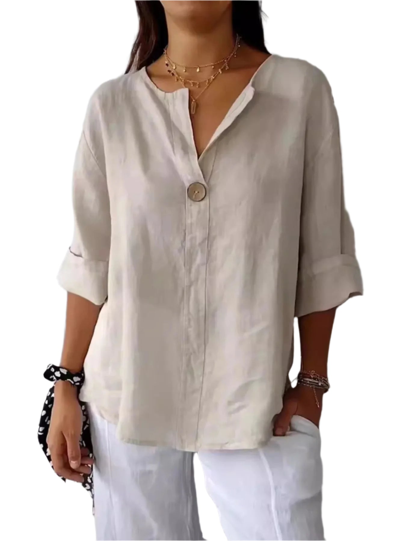 Maelis | Notch Collar Blouse