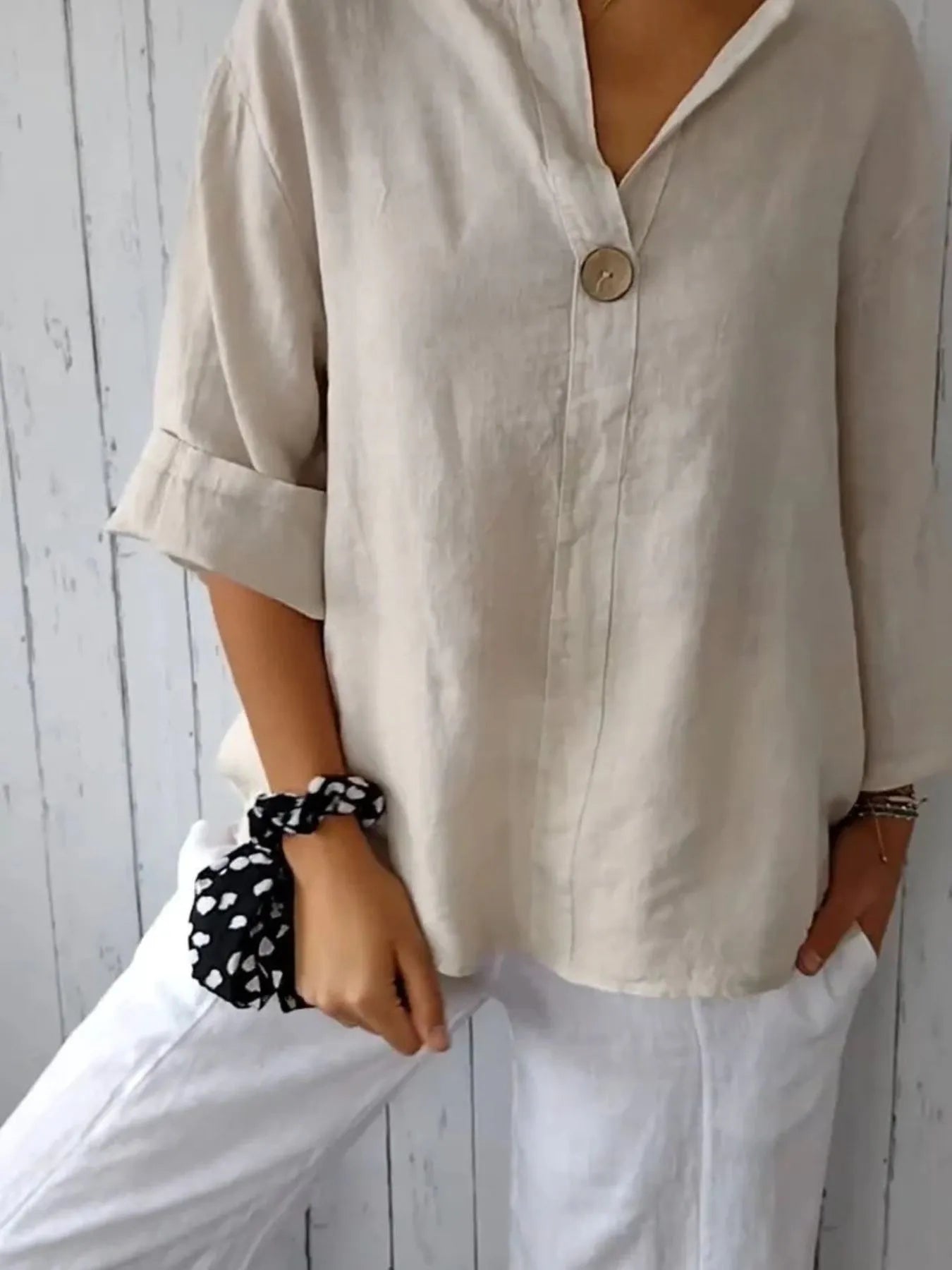 Maelis | Notch Collar Blouse